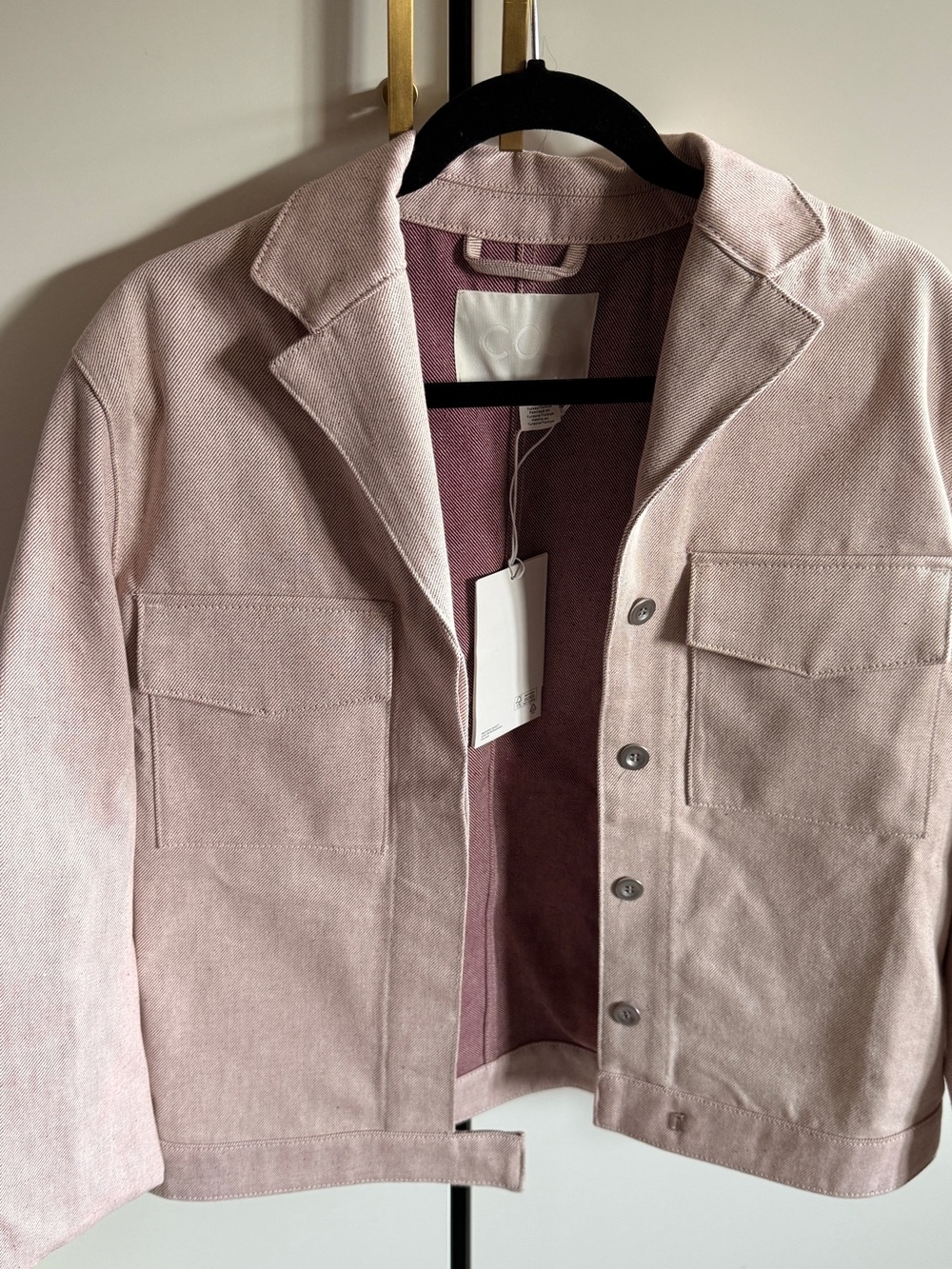 Organic Cotton Dusty Rose DenimJacket